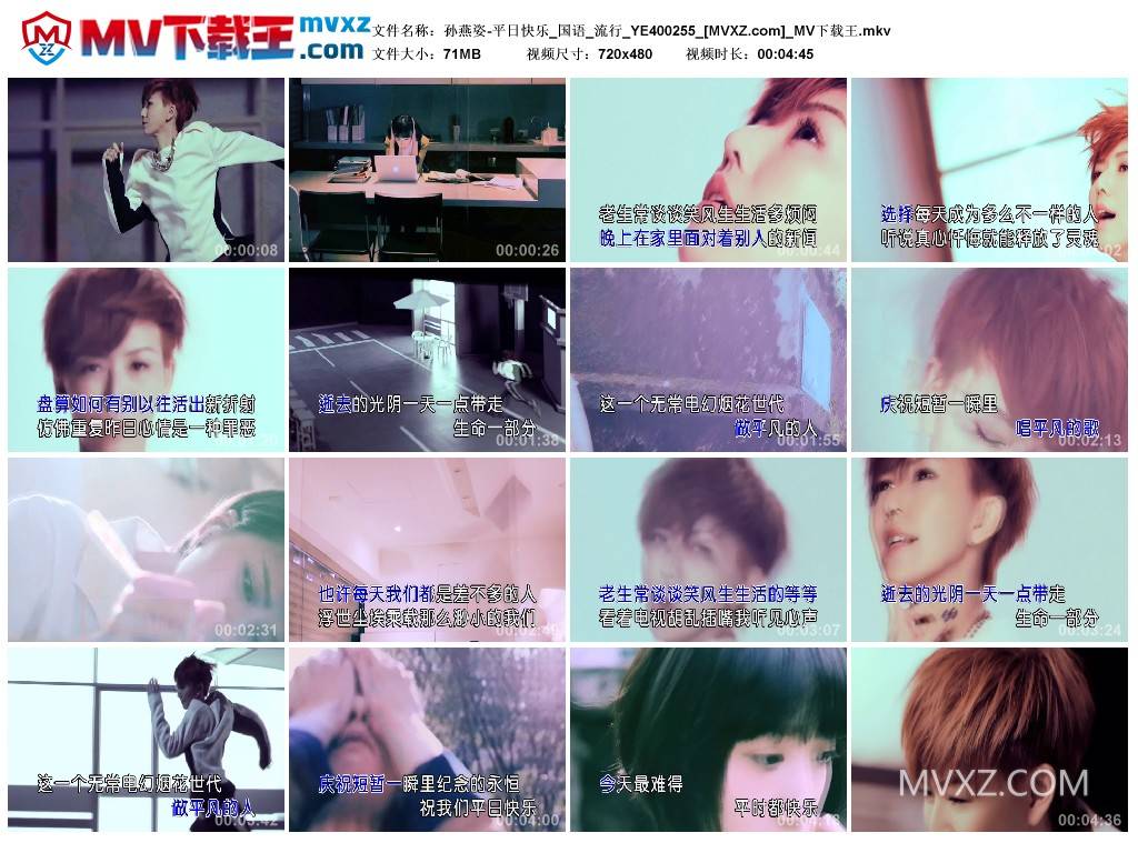 孙燕姿-平日快乐_国语_流行_YE400255